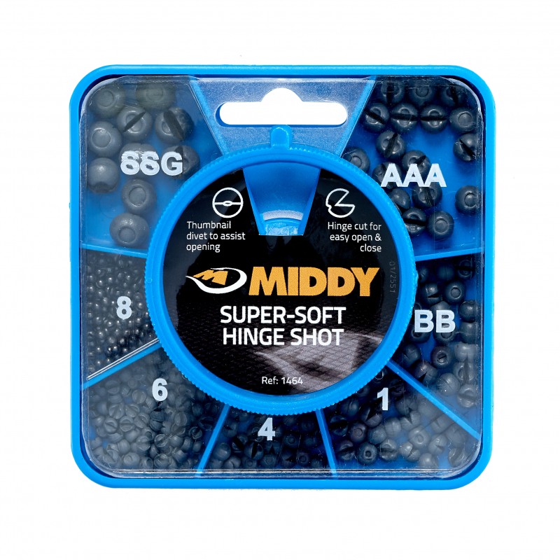 Set split shot MIDDY Super-Soft Hinge Shot 7-Way Dispenser - 7 compartments