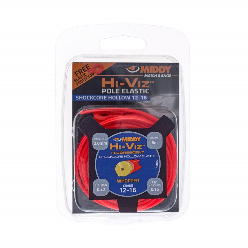 Кух ластик за щека MIDDY Hi-Viz Shockcore Hollow Elastic