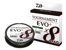 Плетено влакно Daiwa TOURNAMENT X8 BRAID EVO+ DARK GREEN (тъмно зелено) - 135м