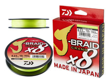 Плетено влакно Daiwa J-BRAID GRAND X8 ЖЪЛТО (Chartreuse) - 135m