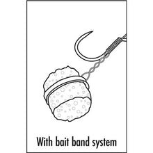 Вързани куки с ринг за пелети - MIDDY Band'Em Method Barbless Hair Rigs  - 8 бр в пакет
