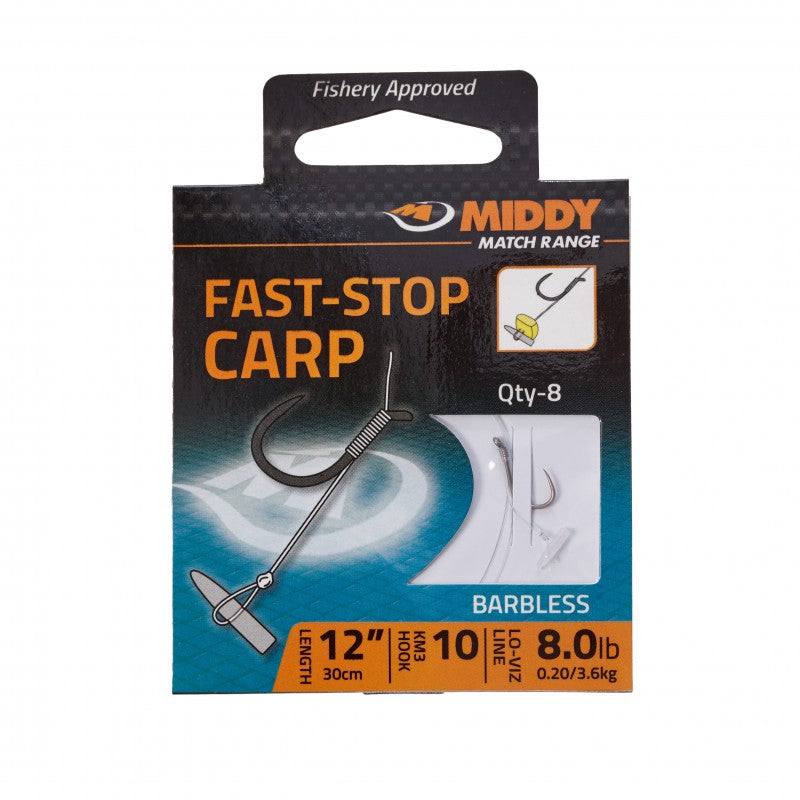 Tied hooks MIDDY Fast-Stop Carp Hooks - 8 pcs per pack