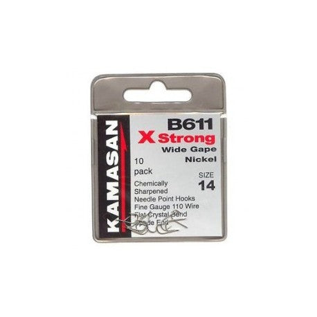 Αγκίστρια KAMASAN B611 X Strong Wide Gape Nickel