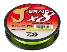 Плетено влакно Daiwa J-BRAID GRAND X8 ЖЪЛТО (Chartreuse) - 135m