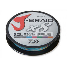 Плетено влакно Daiwa J-BRAID X8 MULTICOLOUR (мултиколор) - 150m