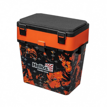 Двусекционен сандък за зимен риболов Helios SHARK - 19L (оранжев)