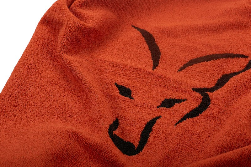 Prosop de plajă Fox Beach Towel - BLACK & ORANGE 80x160 cm