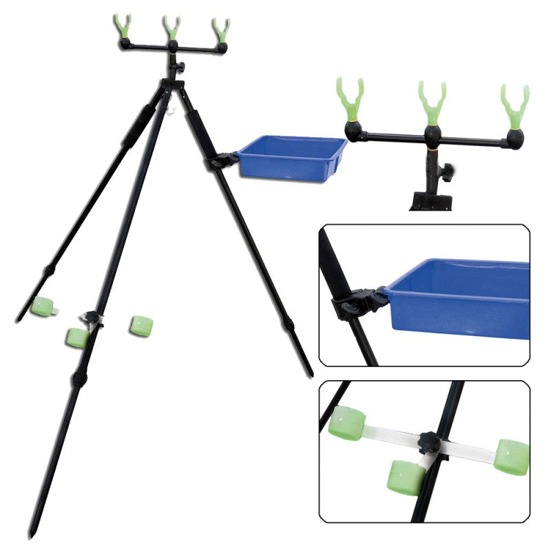 Lineaeffe Aluminium Telescopic Surfcasting Tripod + Bait Tray