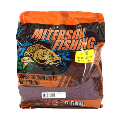 Micro Pellets Miterson Fishing Pro Feed Red Krill Pellets - 0.5kg