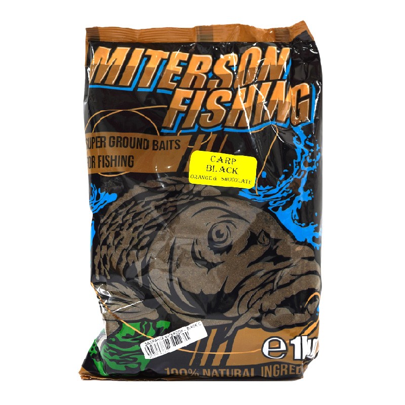Прикормка Miterson Fishing Carp Black - ORANGE & CHOCOLATE - 1kg