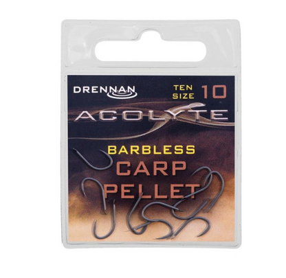 Barbless hooks - DRENNAN ACOLYTE CARP PELLET BARBLESS