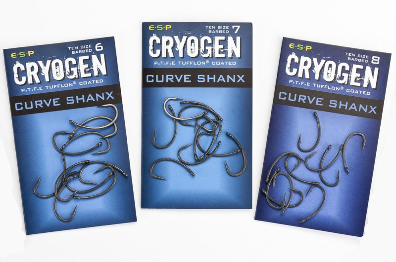 Αγκίστρια για Carp Fishing ESP CRYOGEN PTFE - CURVE SHANX - No7 / 10 τεμ.