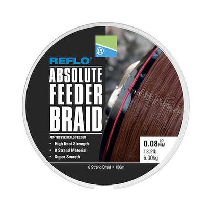 Braided line for feeder fishing PRESTON REFLO ABSOLUTE FEEDER BRAID - 150 m