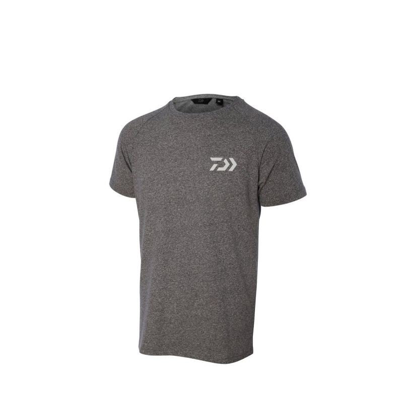 Тениска DAIWA D-VEC T-SHIRT -  светло сива с бяло лого