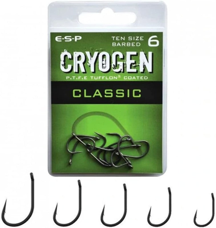 Hooks for Carp Fishing ESP CRYOGEN - CLASSIC - No8 / 10 pcs