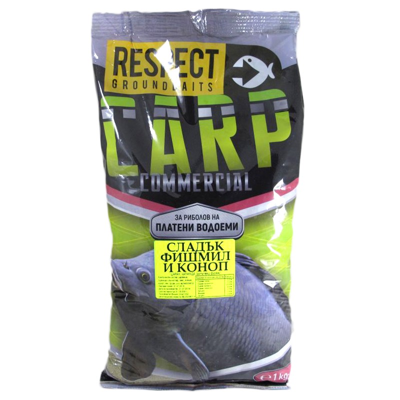 Прикормка Respect Carp Commercial Sweet Fishmeal - 1 кг