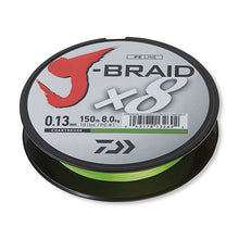 Плетено Влакно Daiwa J-BRAID X8 Chartreuse (жълто) - 150m