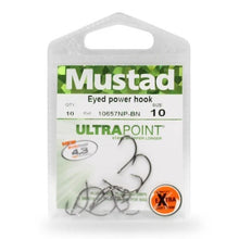 Αγκίστρια Mustad Eyed Power Hooks - 10 τεμ. στη συσκευασία