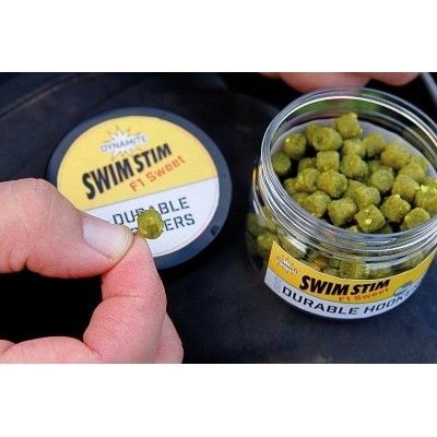 Moi pelete Dynamite Baits Swim Stim Durable Hook Pellets - YELLOW F1 SWEET