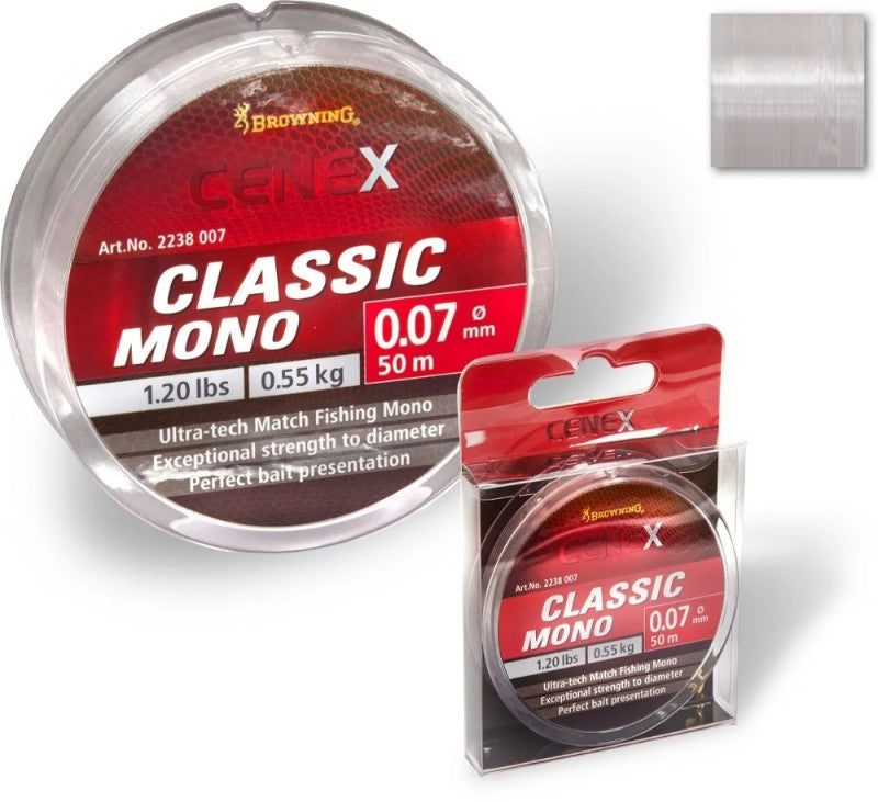 Monofilament Fir Browning Cenex Classic Monofilament - 50m