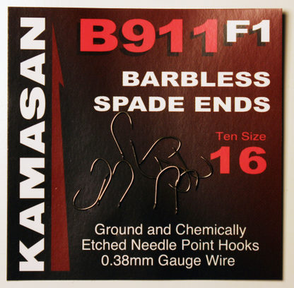 Barbless hooks Kamasan B911 F1