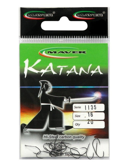 Αγκίστρια MAVER Katana 1135A Black Nickel - 20 τεμ. στη συσκευασία