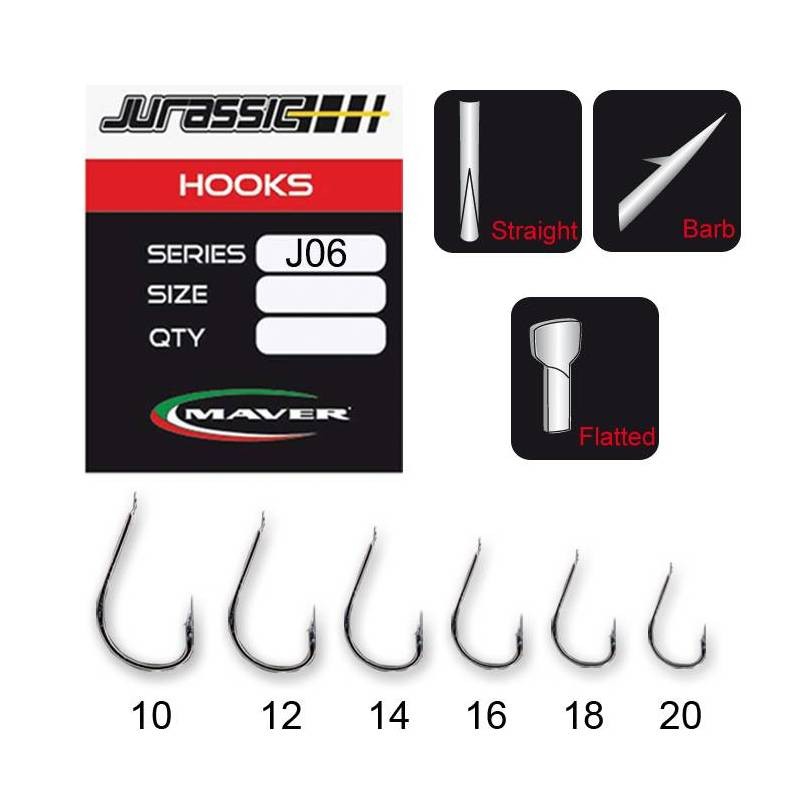Cârlige MAVER Jurassic Series J06 - 15 buc. in pachet