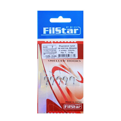 Δεμένα αγκίστρια method feeder FILSTAR F1201R - monofilament