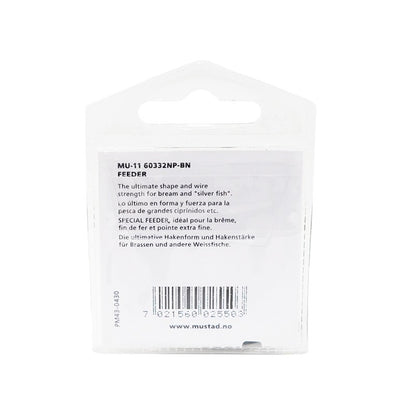 Hooks Mustad Feeder Spade Barbed Nickel - 10 pcs per pack