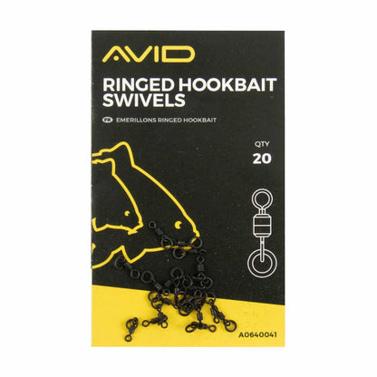 Роликовые вертлюги с кольцом AVID Ringed Hookbait Swivels - 20 шт.