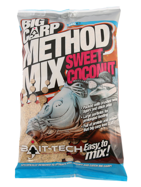 Прикормка BAIT-TECH Big Carp Method Mix SWEET COCONUT - 2kg