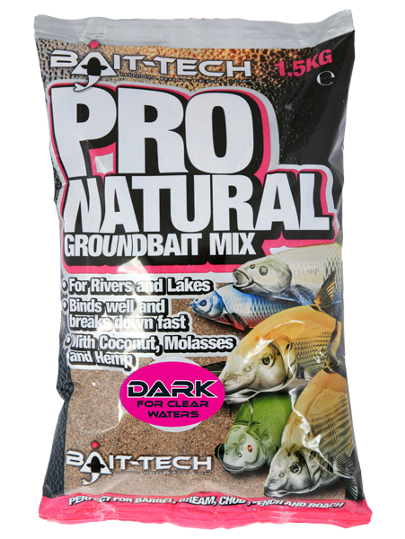 Прикормка BAIT-TECH PRO NATURAL DARK - 1.5kg