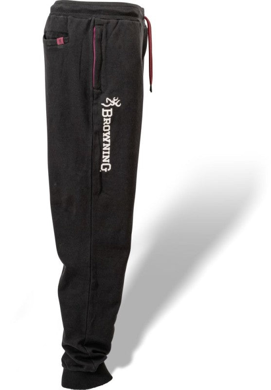 Pantaloni trening BROWNING SWEATPANTS Black/Burgundy
