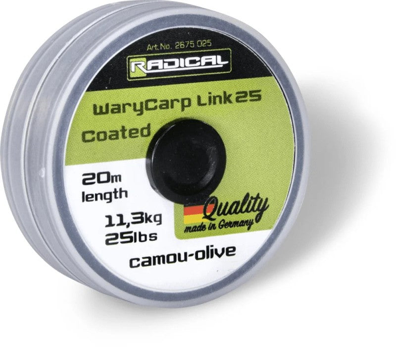 Fir textil pentru forfac RADICAL Z-CARP Warycarp Link Coated - 20m