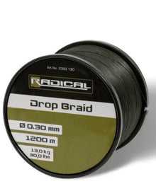 Νήμα braided RADICAL Z-CARP 8X DROP BRAID GREEN 1200m - 0.25mm