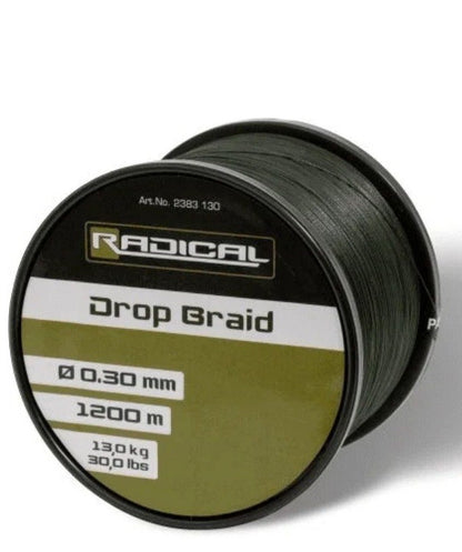 Νήμα braided RADICAL Z-CARP 8X DROP BRAID GREEN 1200m - 0.25mm
