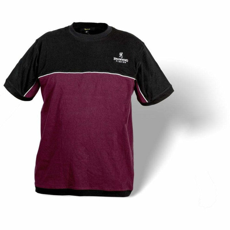 T-shirt BROWNING T-SHIRT BLACK/BURGUNDY - size M