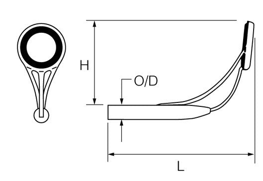 De vârf inele FUJI SLIM TIP GUIDE BC FINISH - F.BCNMVOT