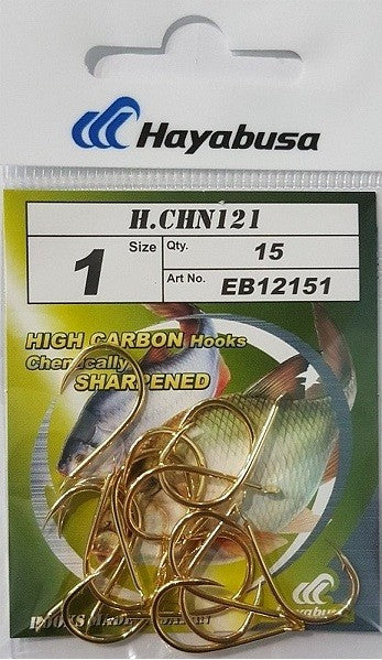 Αγκίστρια Hayabusa 121 Chinu Gold - 15 τεμ. στη συσκευασία