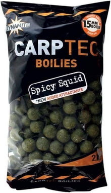 Протеинови топчета DYNAMITE BAITS CarpTec Spicy Squid 15mm - 2kg