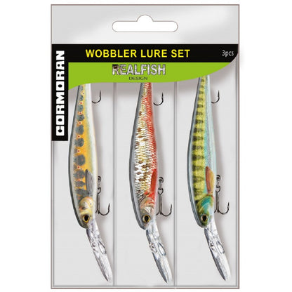 Set wobblers CORMORAN REALFISH Lure Set 3 - 9cm