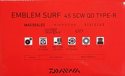 Mulinetă DAIWA 23 EMBLEM SURF 45 SCW QD TYPE-R
