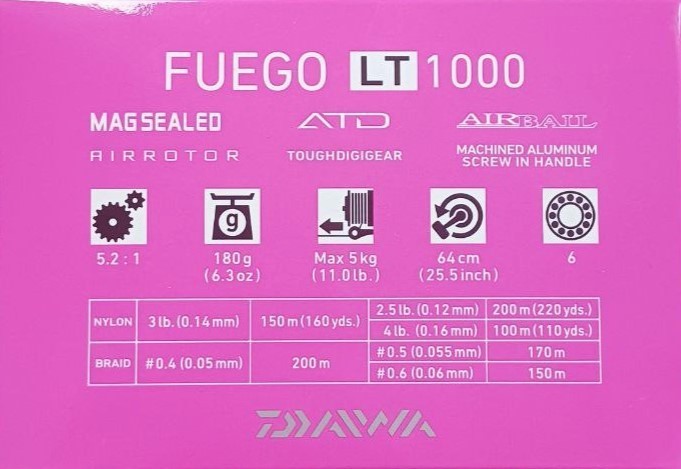 Катушка с передним фрикционом DAIWA 20 FUEGO LT