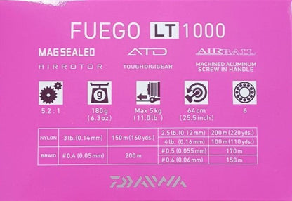 Катушка с передним фрикционом DAIWA 20 FUEGO LT