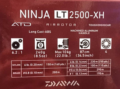 Катушка с передним фрикционом DAIWA '18 NINJA LT