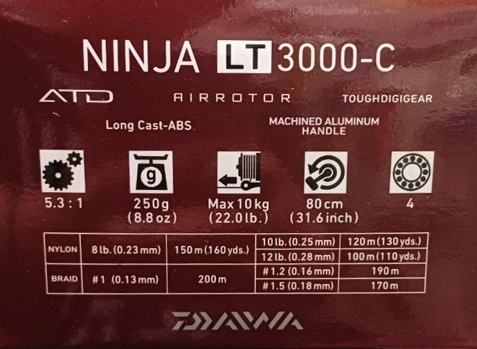 Катушка с передним фрикционом DAIWA '18 NINJA LT