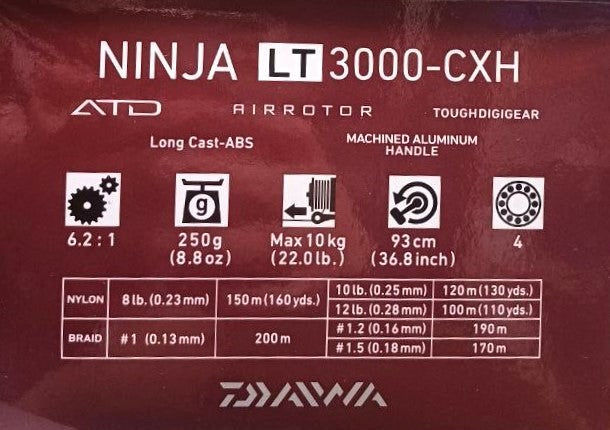 Катушка с передним фрикционом DAIWA '18 NINJA LT