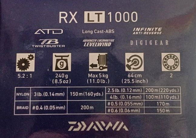 Катушка с передним фрикционом Daiwa '20 RX LT