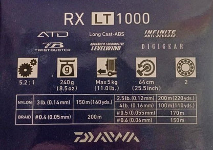 Катушка с передним фрикционом Daiwa '20 RX LT