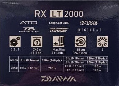 Катушка с передним фрикционом Daiwa '20 RX LT